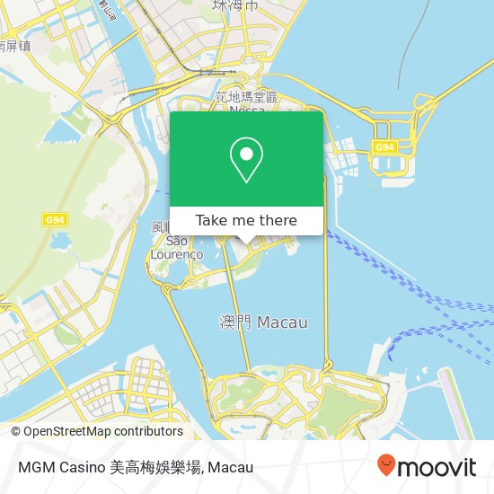 MGM Casino 美高梅娛樂場 map