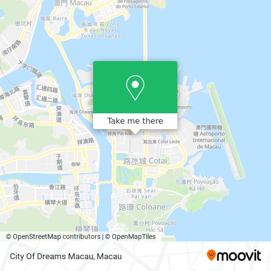 City Of Dreams Macau map