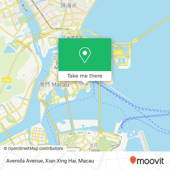 Avenida Avenue, Xian Xing Hai map