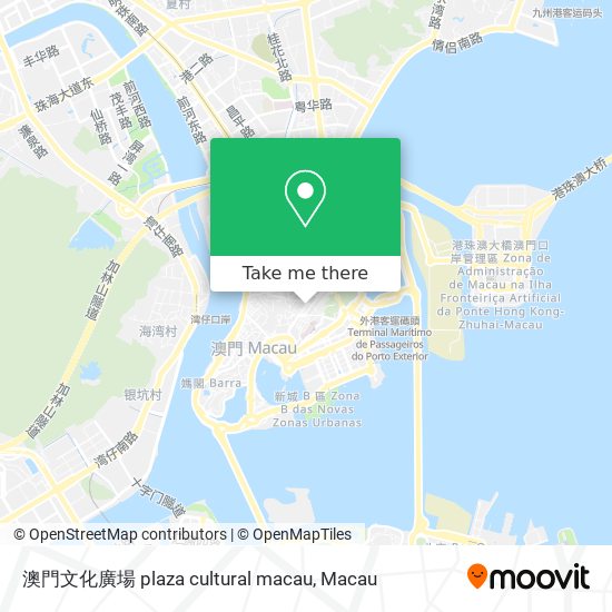 澳門文化廣場 plaza cultural macau map