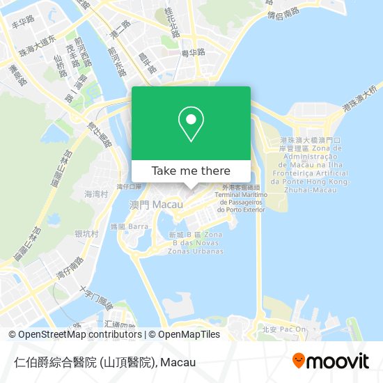 仁伯爵綜合醫院 (山頂醫院) map