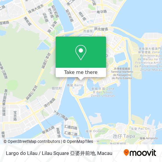 Largo do Lilau / Lilau Square 亞婆井前地地圖