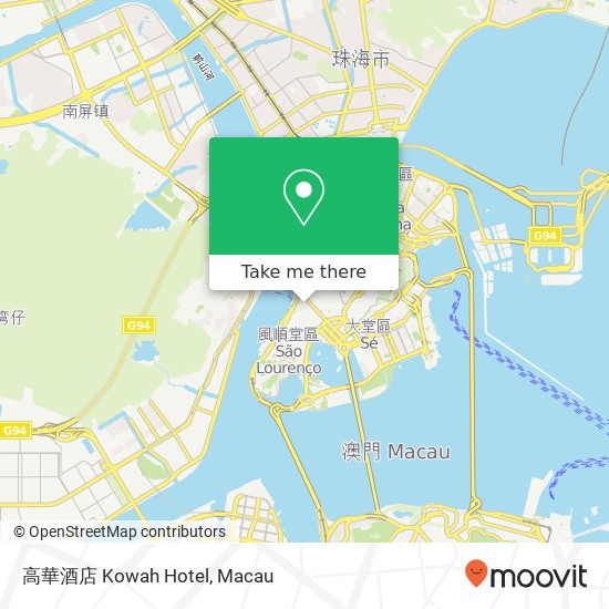 高華酒店 Kowah Hotel map