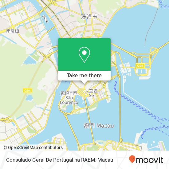 Consulado Geral De Portugal na RAEM map