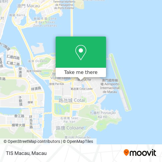 TIS Macau map