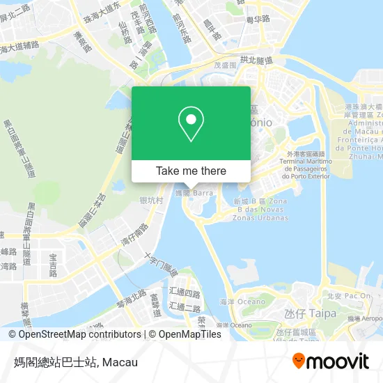 媽閣總站巴士站 map