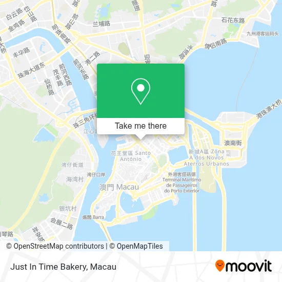 Just In Time Bakery map