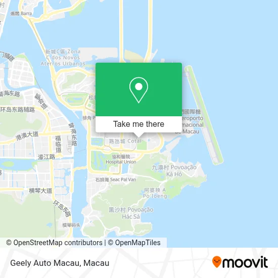 Geely Auto Macau map