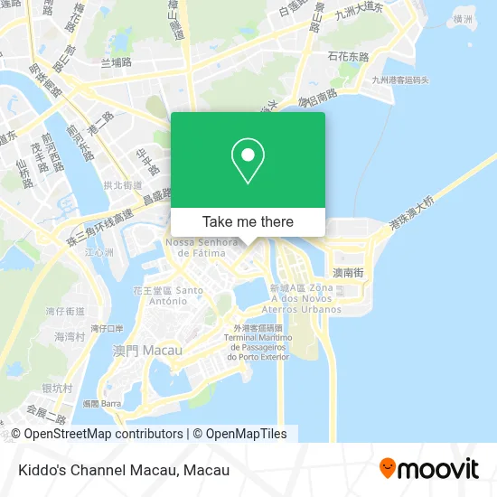 Kiddo's Channel Macau map