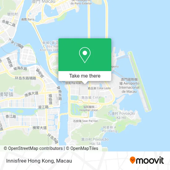 Innisfree Hong Kong map