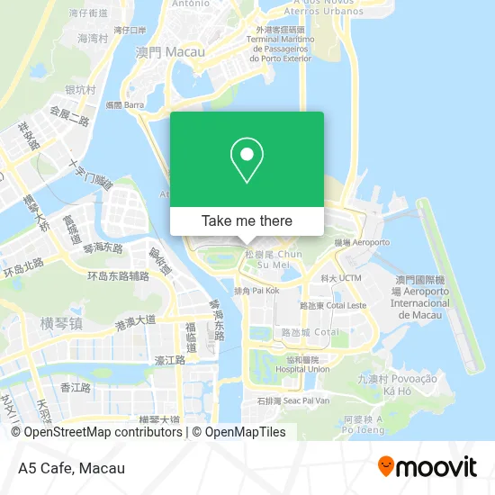 A5 Cafe map