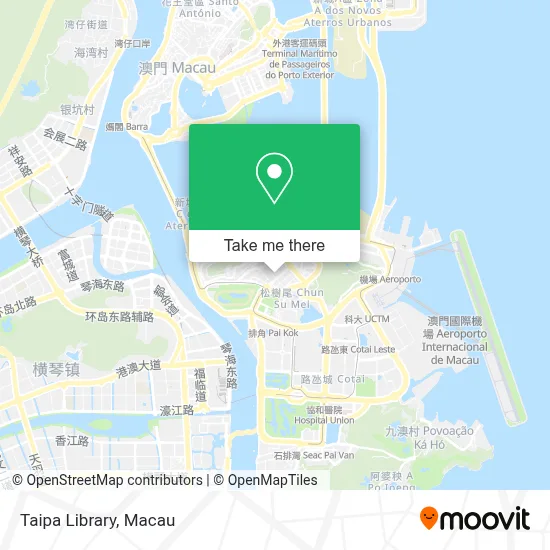 Taipa Library map