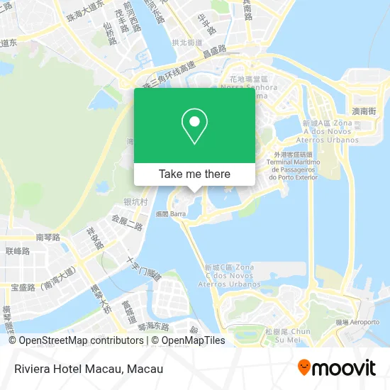 Riviera Hotel Macau map