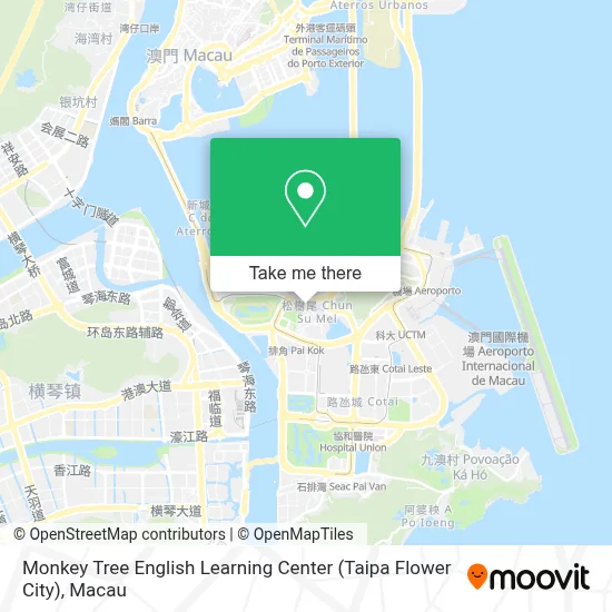 Monkey Tree English Learning Center (Taipa Flower City) map