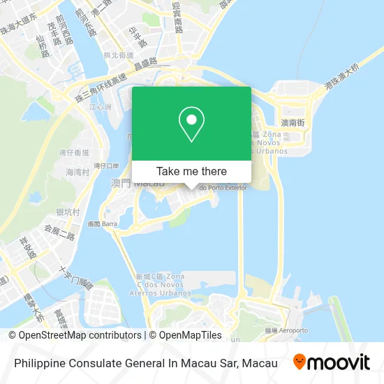 Philippine Consulate General In Macau Sar map