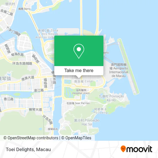 Toei Delights map