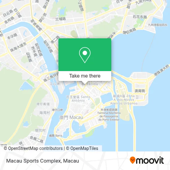 Macau Sports Complex map