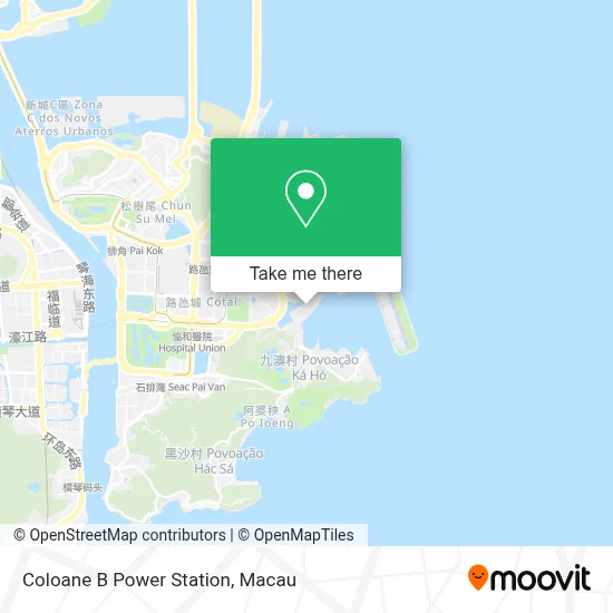 Coloane B Power Station map