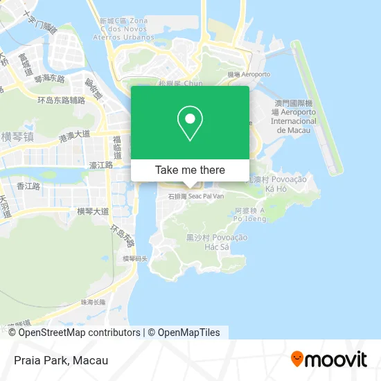 Praia Park map