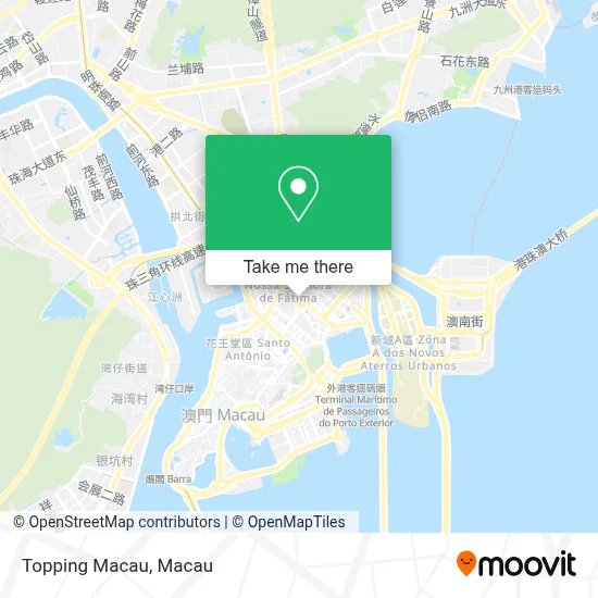 Topping Macau map