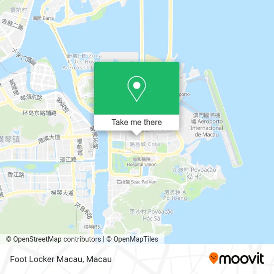 Foot Locker Macau map