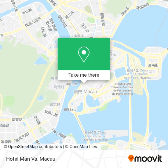 Hotel Man Va map