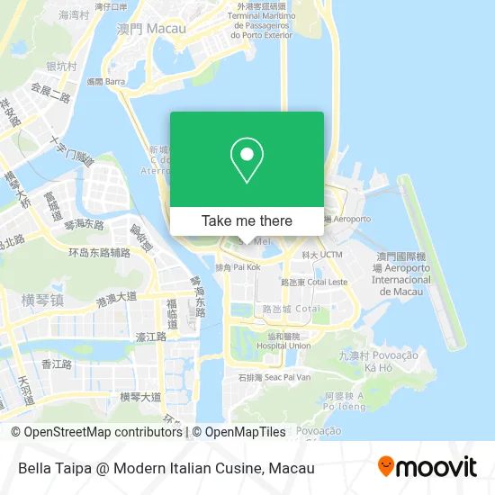 Bella Taipa @ Modern Italian Cusine map