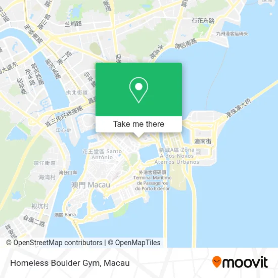 Homeless Boulder Gym map