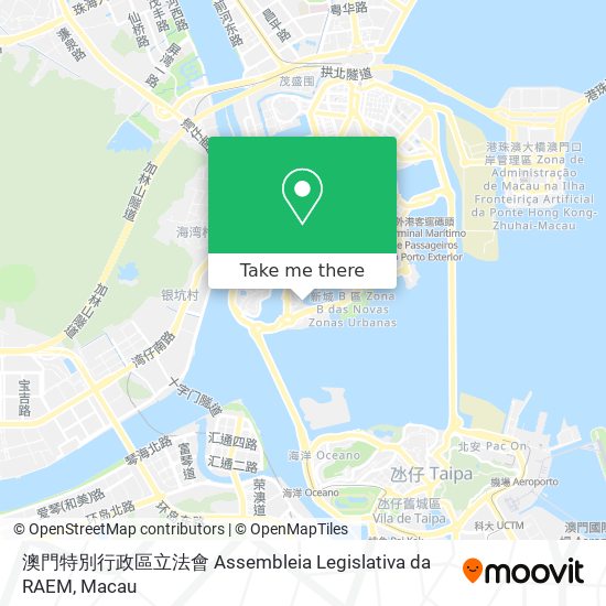 澳門特別行政區立法會 Assembleia Legislativa da RAEM map