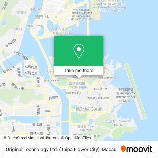 Original Technology Ltd. (Taipa Flower City) map