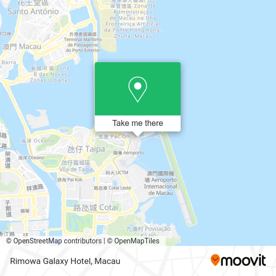 Rimowa Galaxy Hotel map