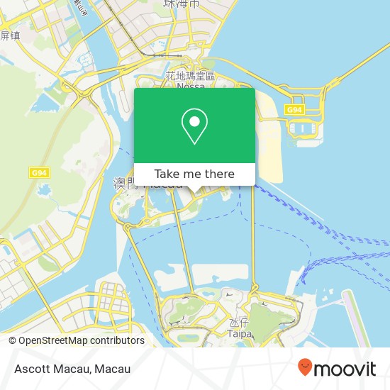 Ascott Macau map