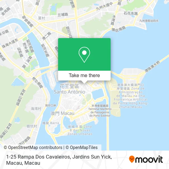 1-25 Rampa Dos Cavaleiros, Jardins Sun Yick, Macau map