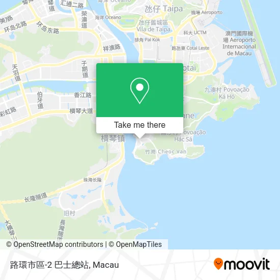 路環市區-2 巴士總站地圖