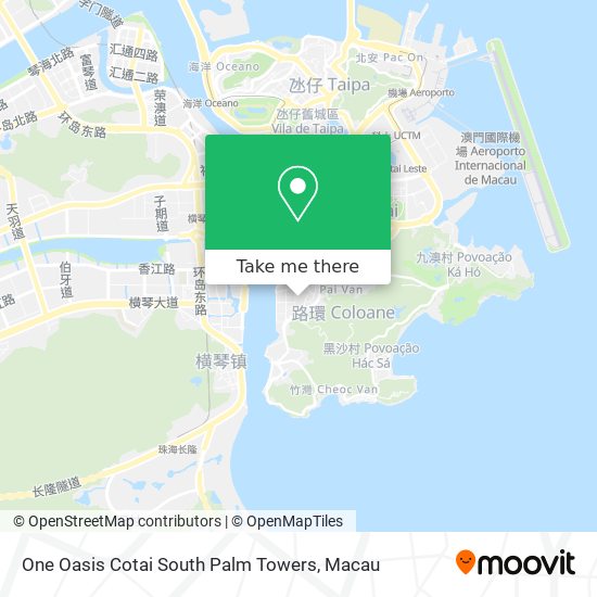 One Oasis Cotai South Palm Towers map