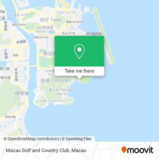 Macau Golf and Country Club map
