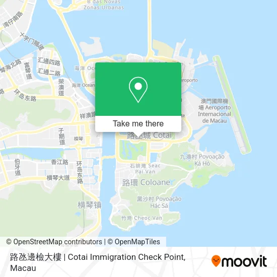 路氹邊檢大樓 | Cotai Immigration Check Point地圖