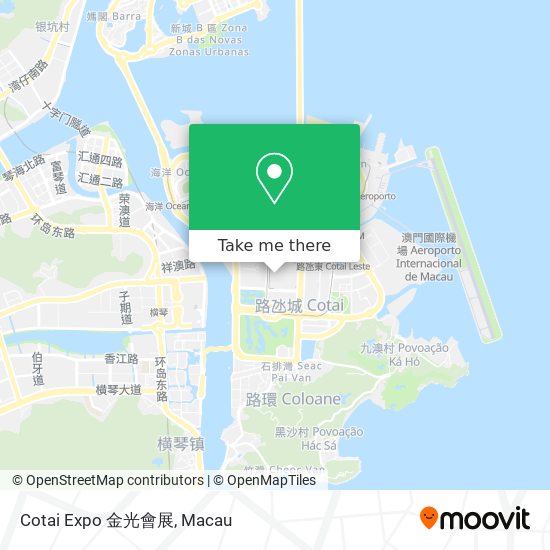 Cotai Expo 金光會展 map