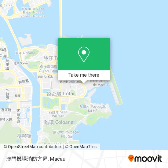 澳門機場消防方局 map