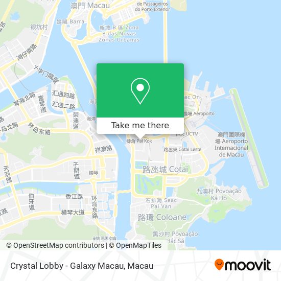 Crystal Lobby - Galaxy Macau地圖