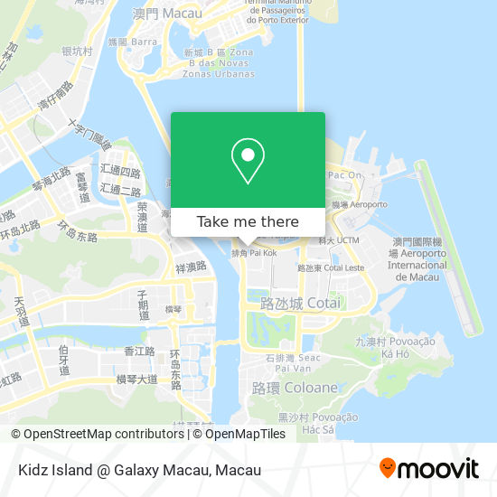 Kidz Island @ Galaxy Macau map