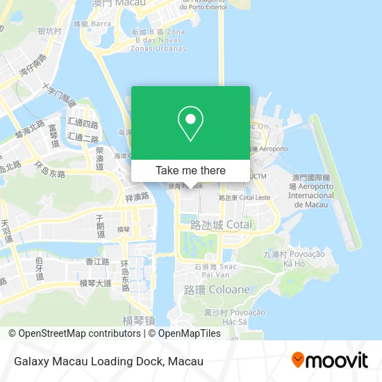 Galaxy Macau Loading Dock map
