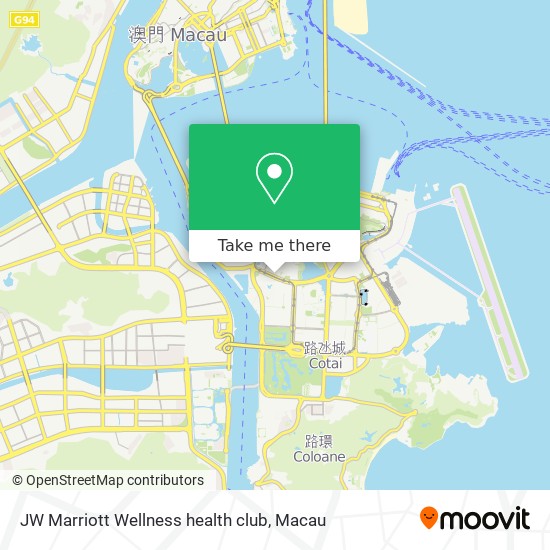 JW Marriott Wellness health club map
