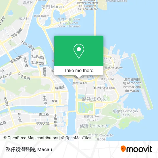 氹仔鏡湖醫院 map