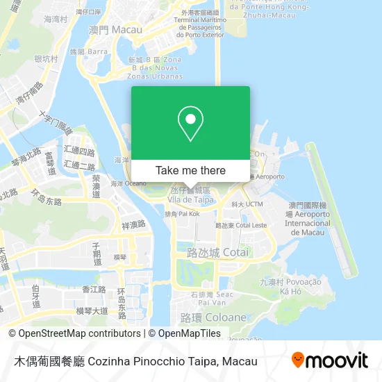 木偶葡國餐廳  Cozinha Pinocchio Taipa map