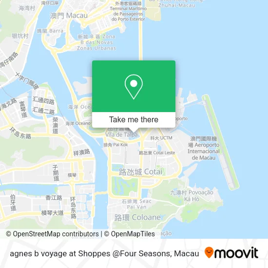 agnes b voyage at Shoppes @Four Seasons map