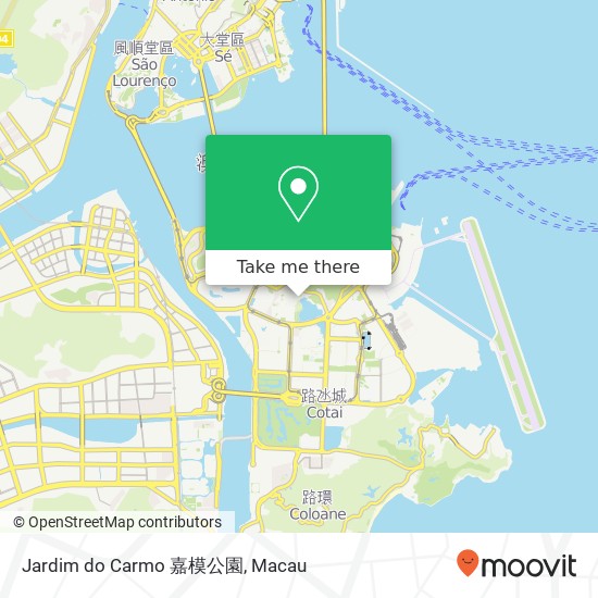 Jardim do Carmo 嘉模公園 map