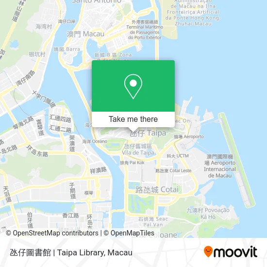 氹仔圖書館 | Taipa Library地圖