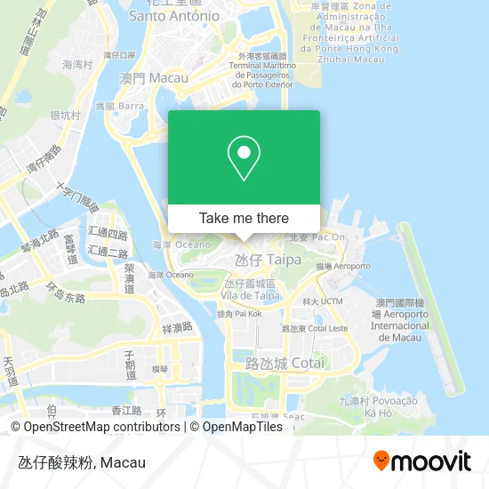 氹仔酸辣粉 map