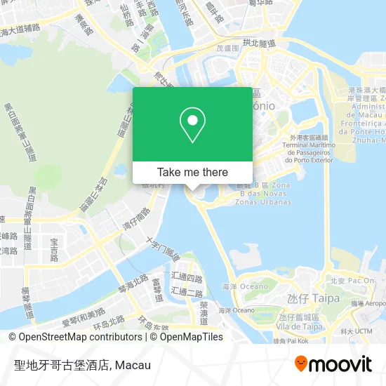 聖地牙哥古堡酒店地圖